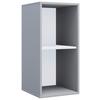 Pisarniški Regal Lona, Siva - siva, Moderno, leseni material (35/74/37cm) - MID.YOU