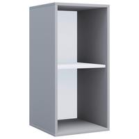 Pisarniški Regal Lona, Siva - siva, Moderno, leseni material (35/74/37cm) - MID.YOU