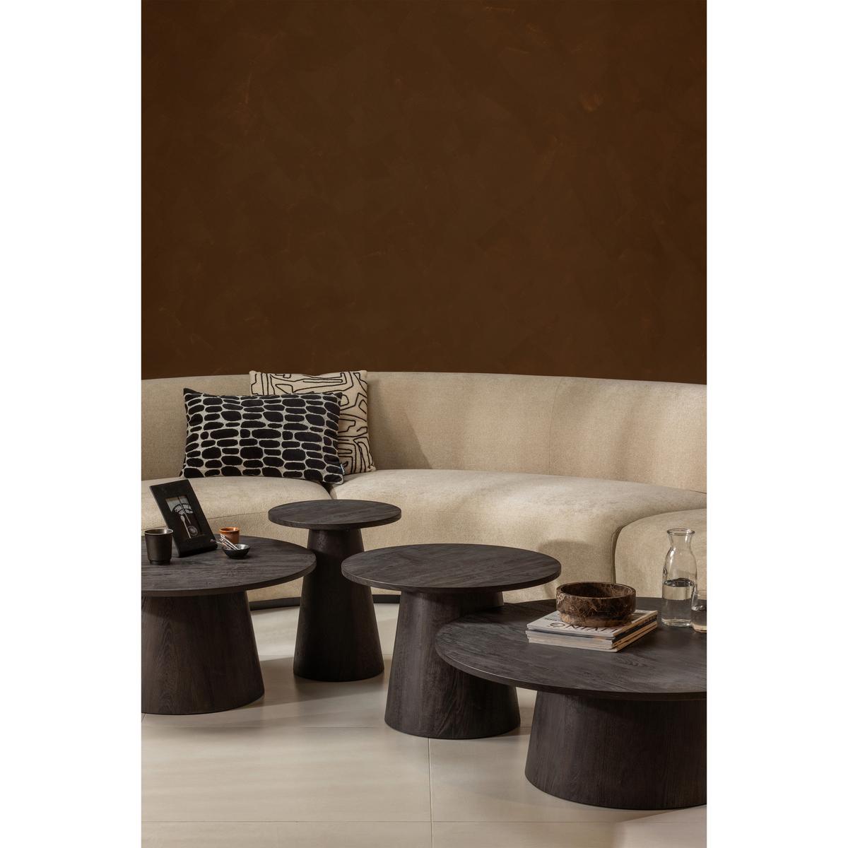 Couchtisch Vito Dunkelbraun D: 100 cm - Dunkelbraun, Design, Holzwerkstoff (100/100/35cm) - Livetastic