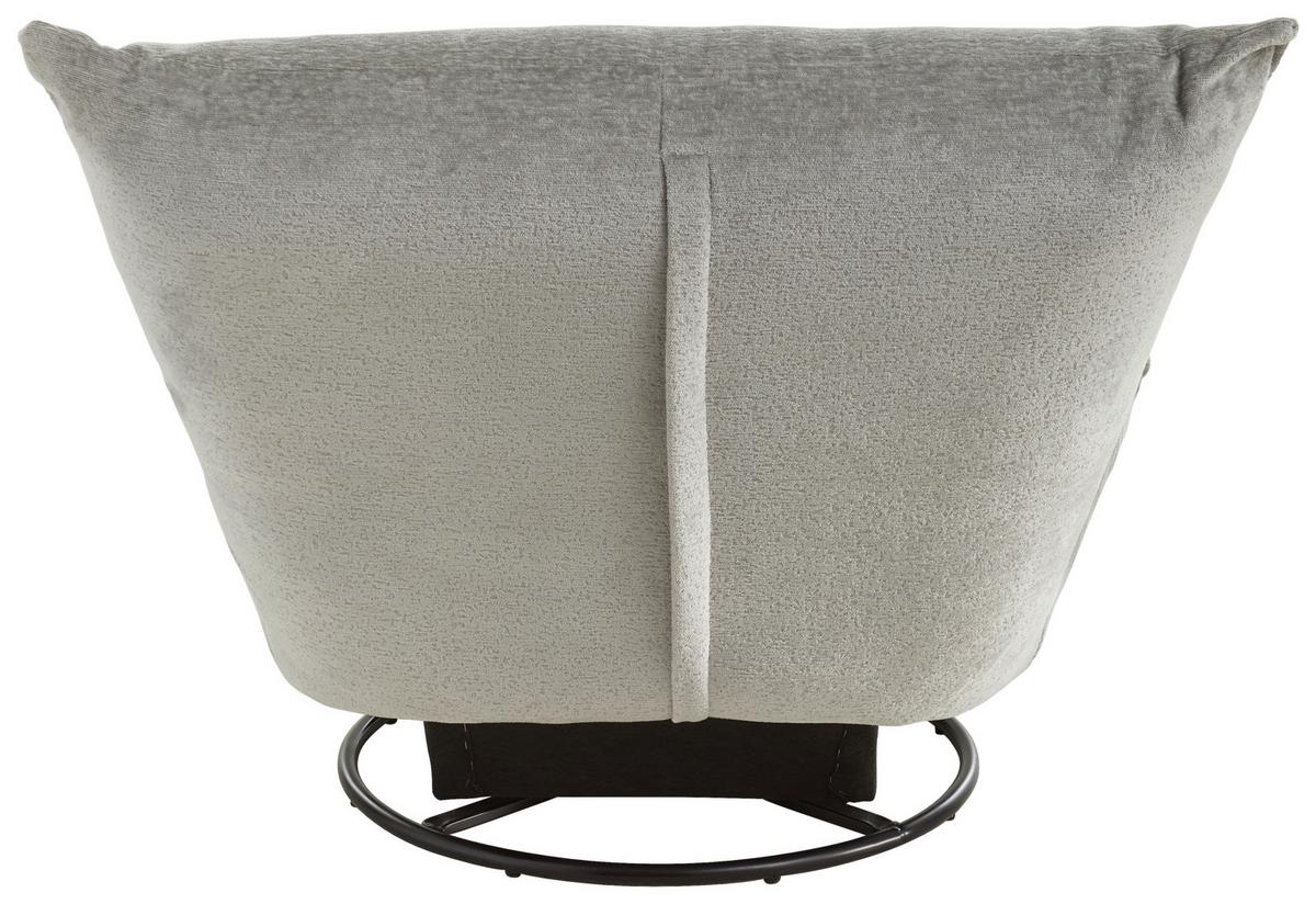 Relaxsessel Cremona Grau - Schwarz/Grau, Design, Textil/Metall (100/78/96cm) - Livetastic