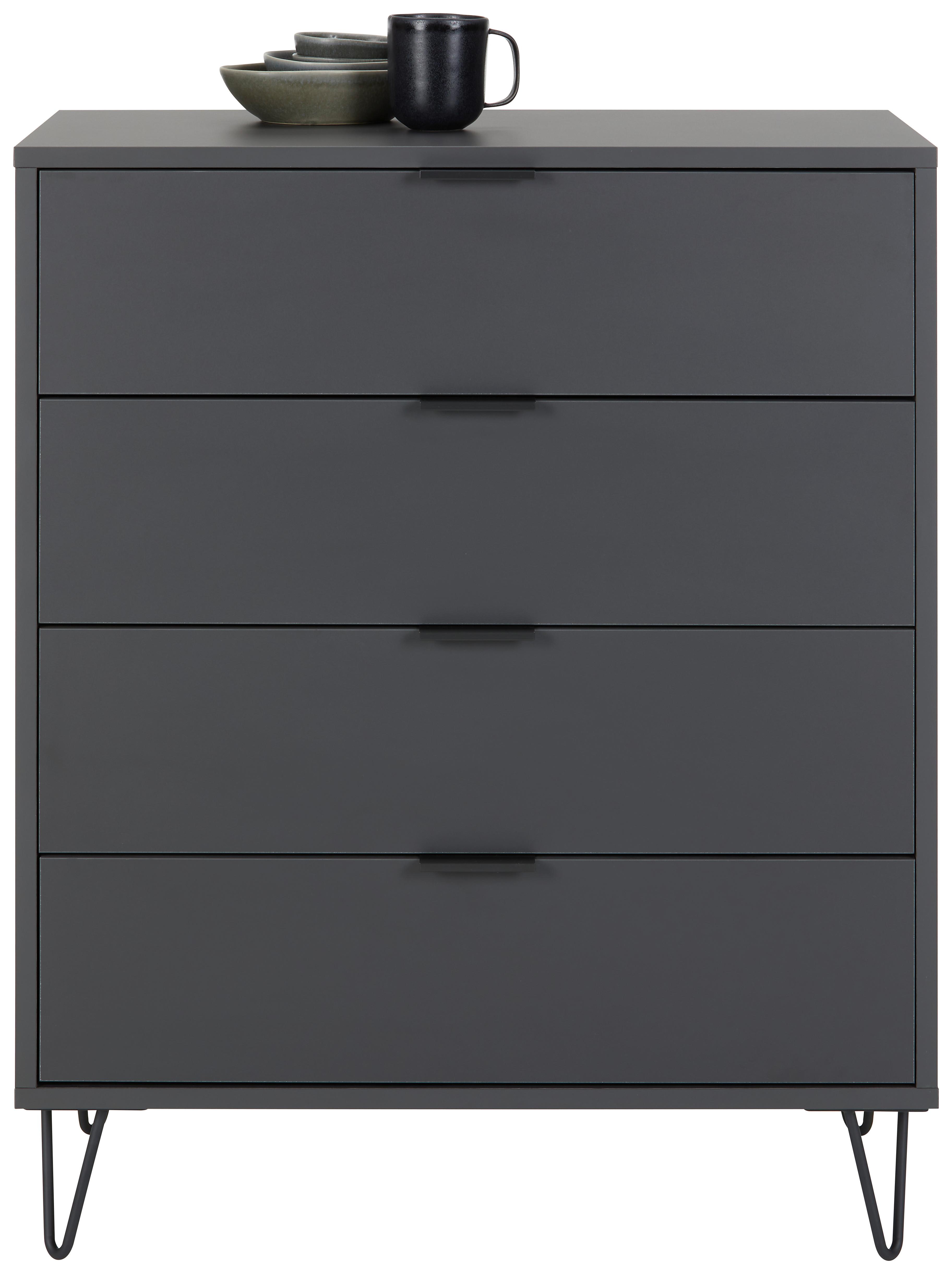 Kommode in Anthrazit - Anthrazit, MODERN (81/87/45cm) - Premium Living