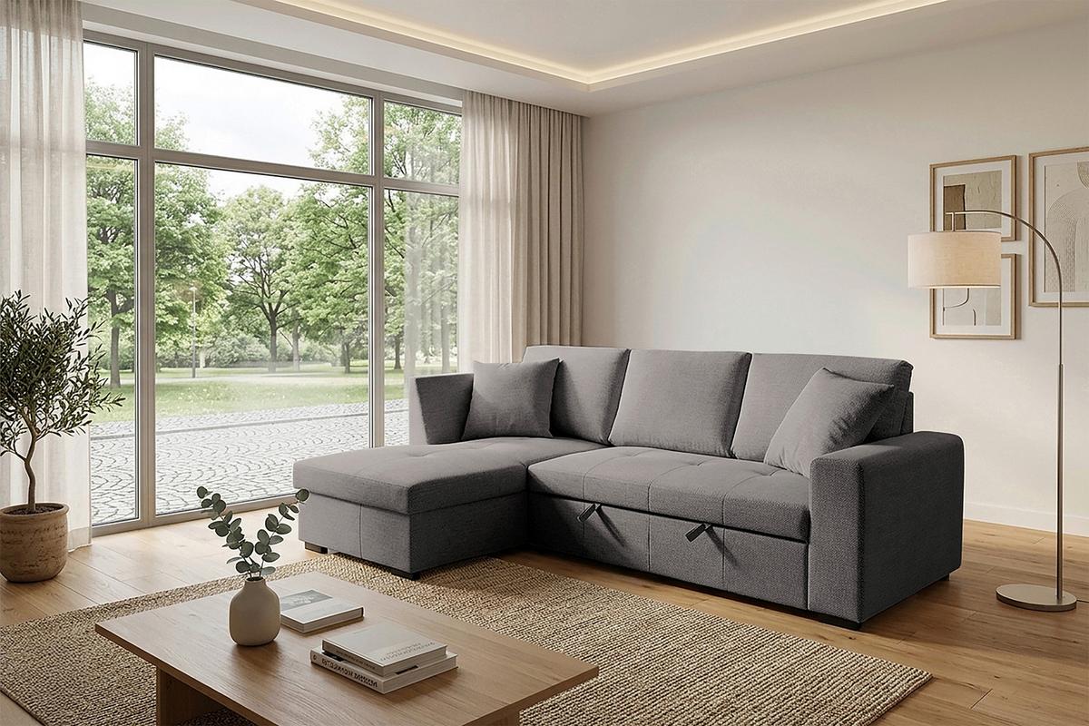 Coltar LUKAS - gri închis, Trend, textil (158/239cm)