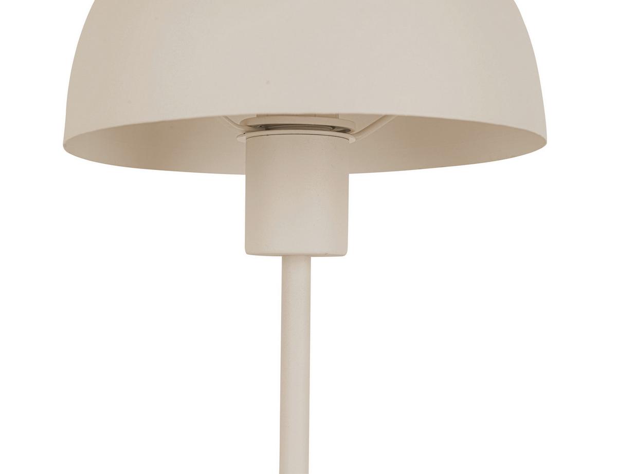 Tischleuchte Jertz Beige max. 25 Watt - Beige, KONVENTIONELL, Kunststoff/Metall (18/18/30cm) - Mömax