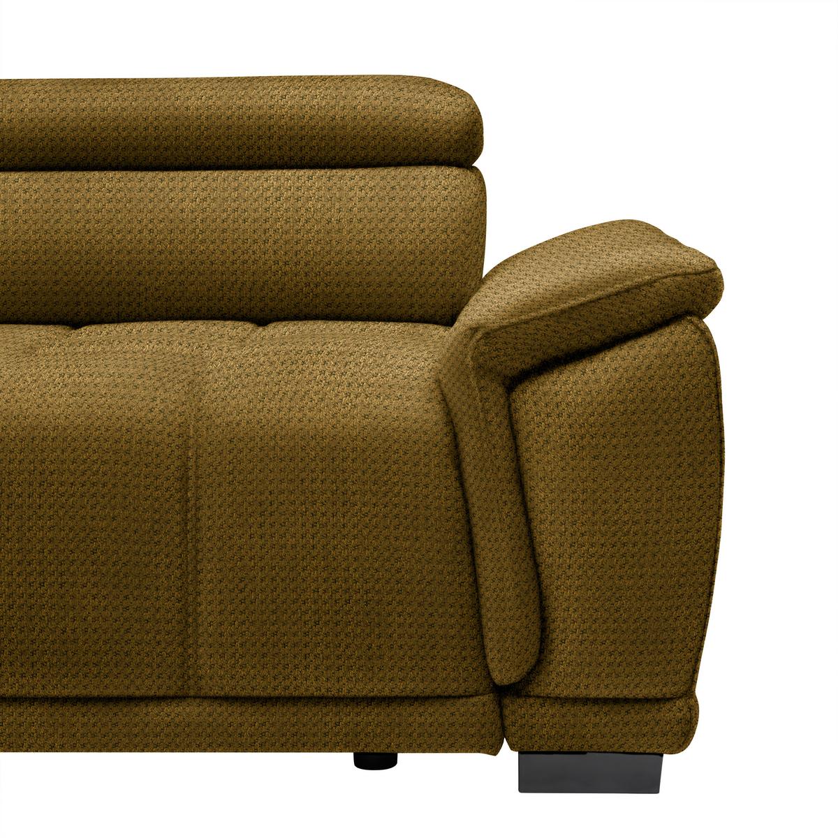 Kutna Garnitura Gremio - boje senfa/crna, Moderno, tekstil/plastika (206/283cm) - Modern Living