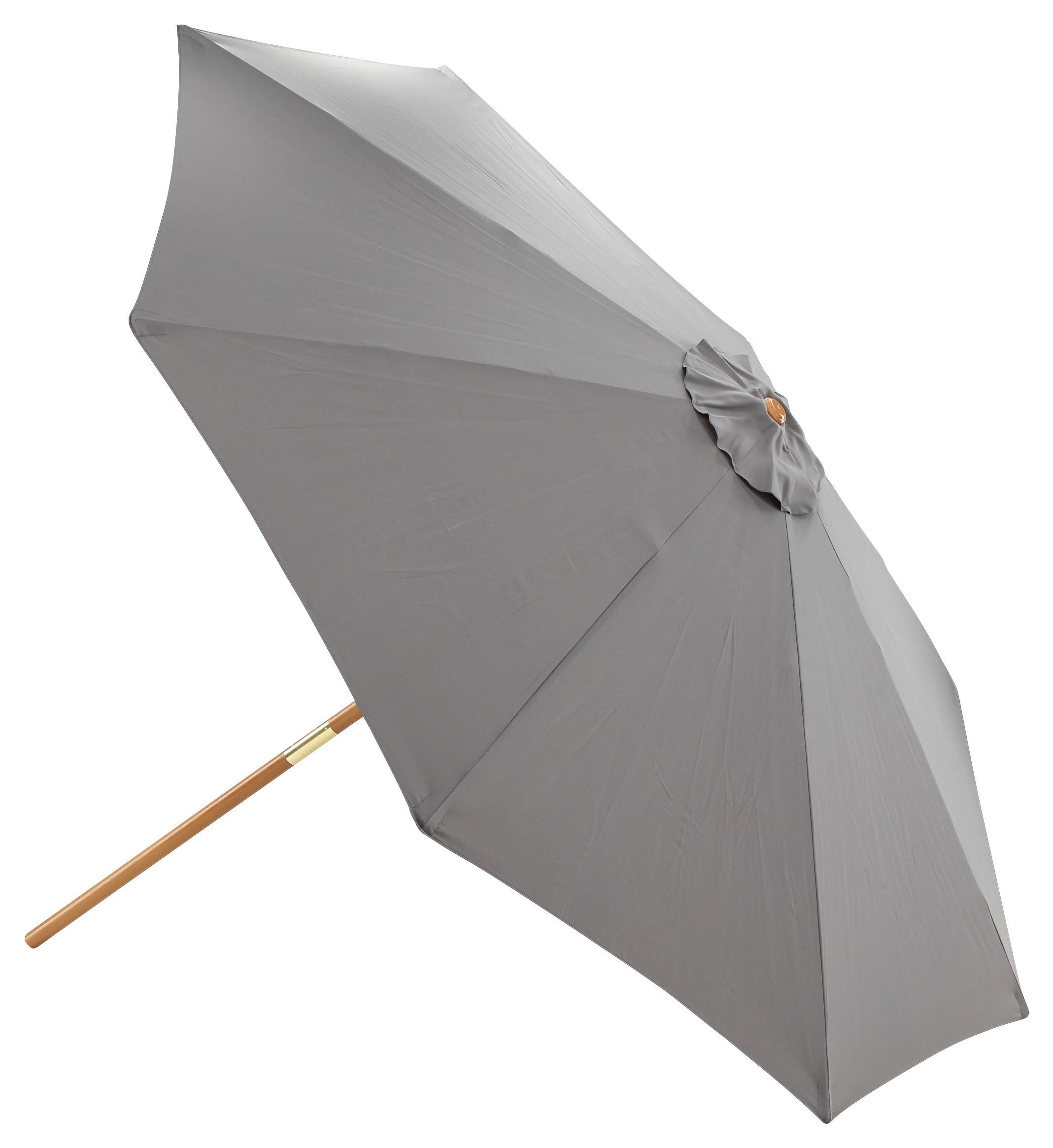 SONNENSCHIRM IXOS - Grau, KONVENTIONELL, Holz/Textil (300/244cm) - Gardenson
