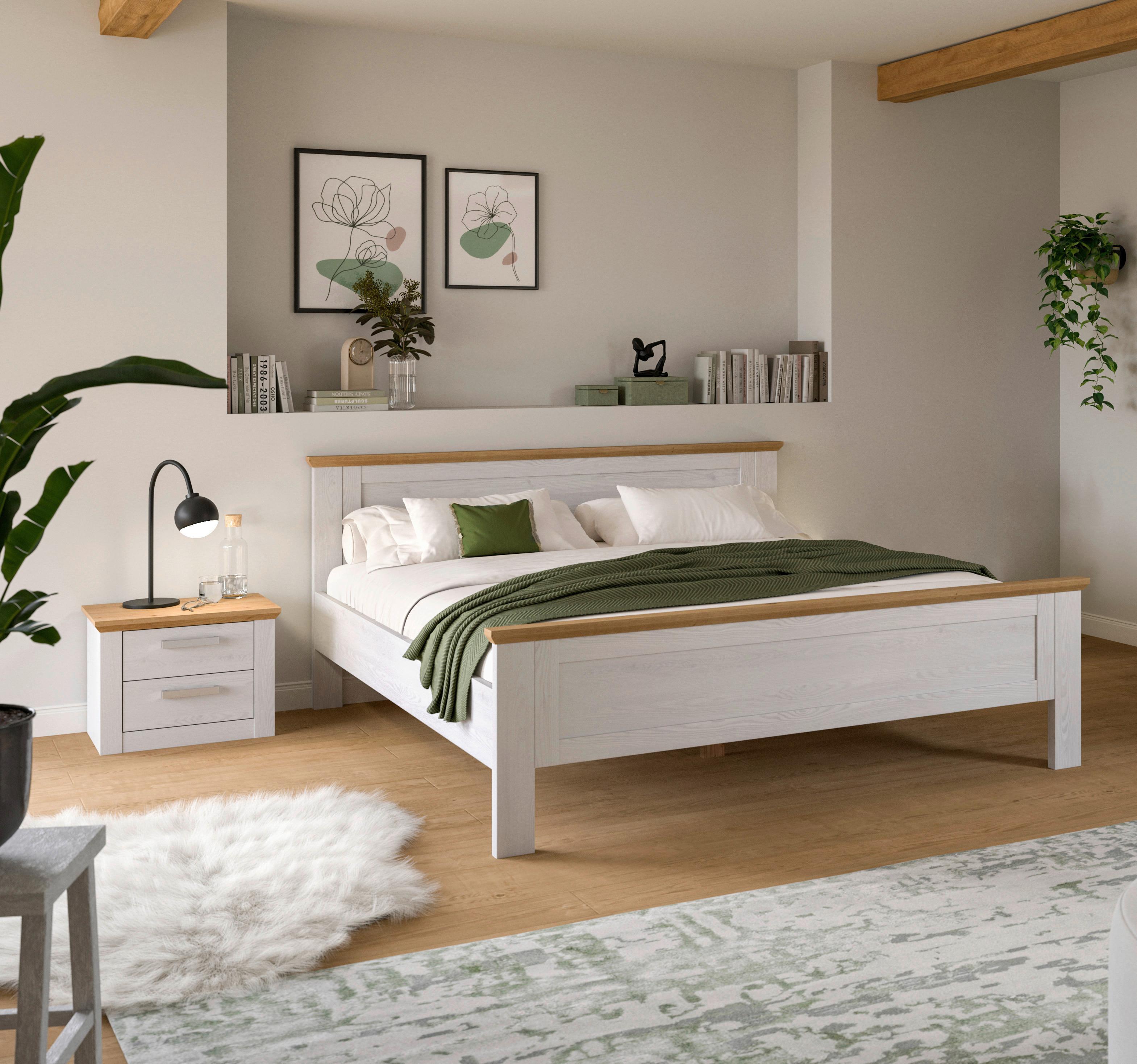 Schlafzimmer VERONA 2-teilig Lärchefarben, Eiche Artisan - Lärchefarben/Eiche Artisan, ROMANTIK / LANDHAUS, Holzwerkstoff - Livetastic