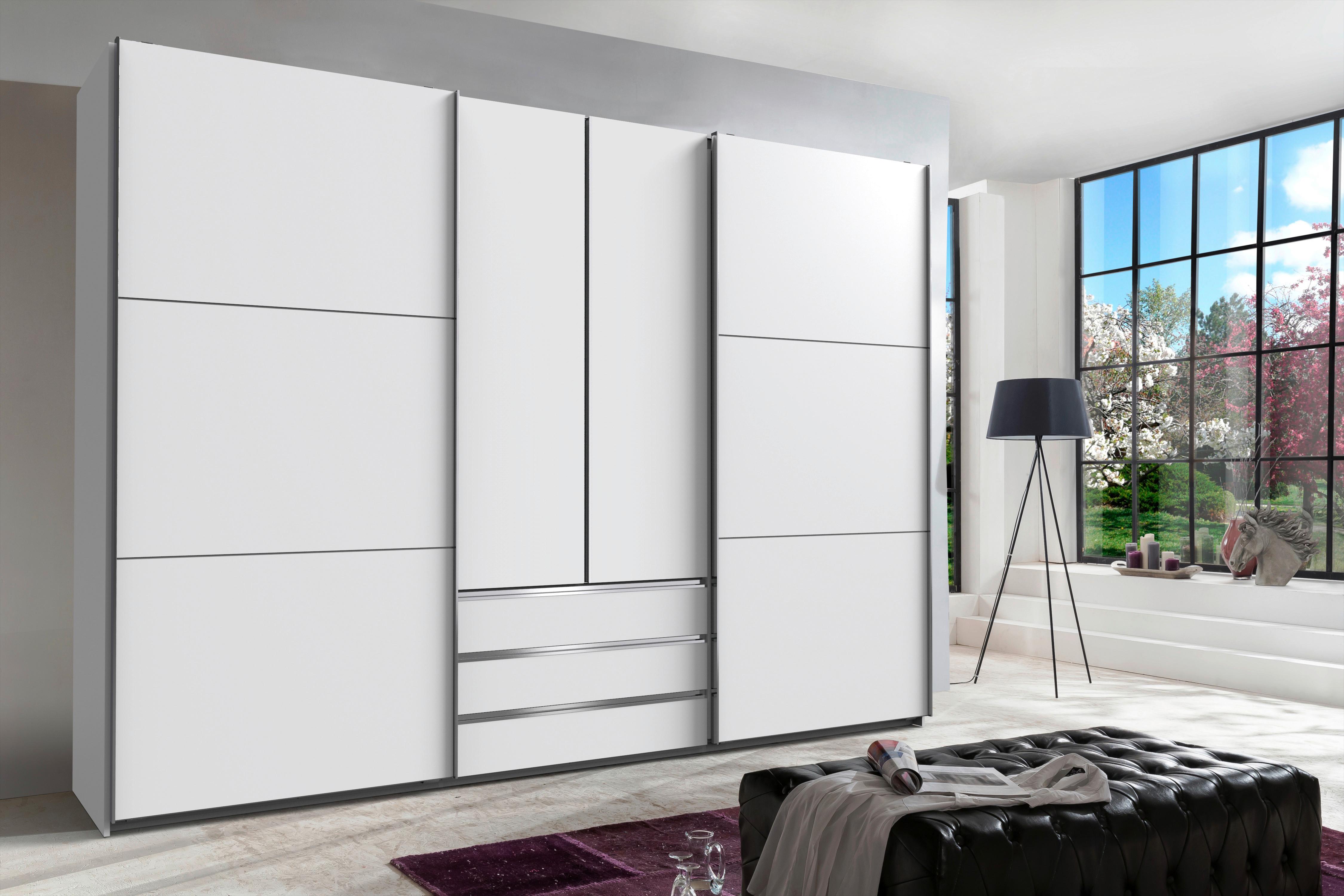 DULAP USI CULISANTE MAGIC - alb, Modern, material pe bază de lemn (300/216/65cm) - Premium Living
