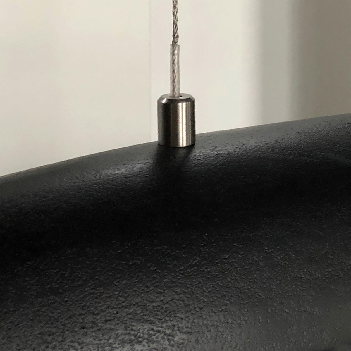 LAMPA WISZĄCA COLMAR 60632 - czarny/kolor niklowy, Design, metal (105cm) - Fischer & Honsel
