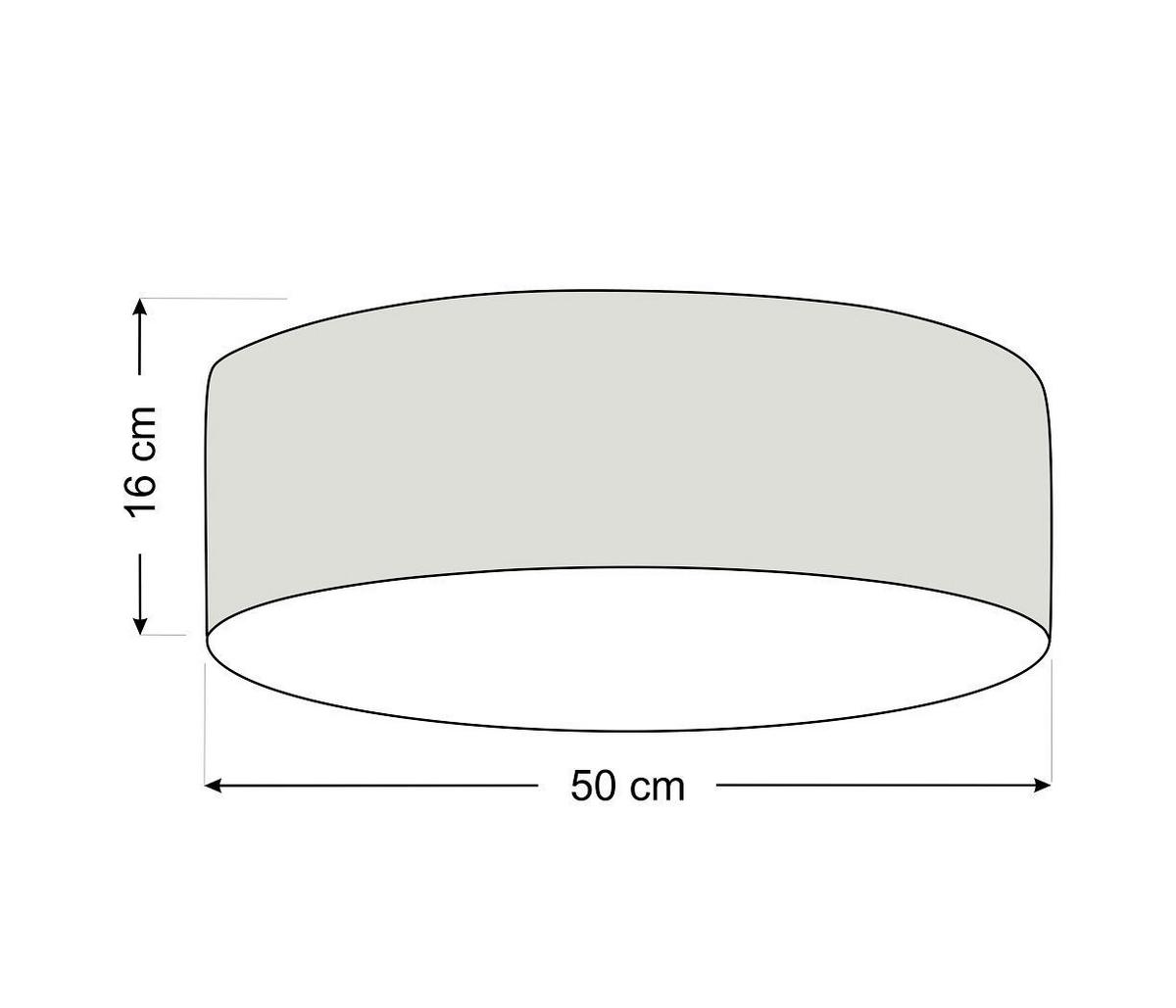 LAMPA SUFITOWA 090-211-50 LUMI LIGHT - kremowy, Design, tworzywo sztuczne/metal (50/20cm)