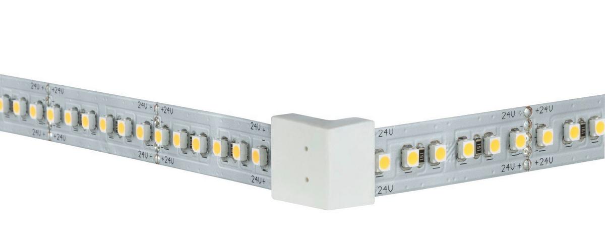 LED-Strip Connector in Weiß max. 144 Watt - Weiß, Basics, Kunststoff (1,7/1,2cm) - Paulmann