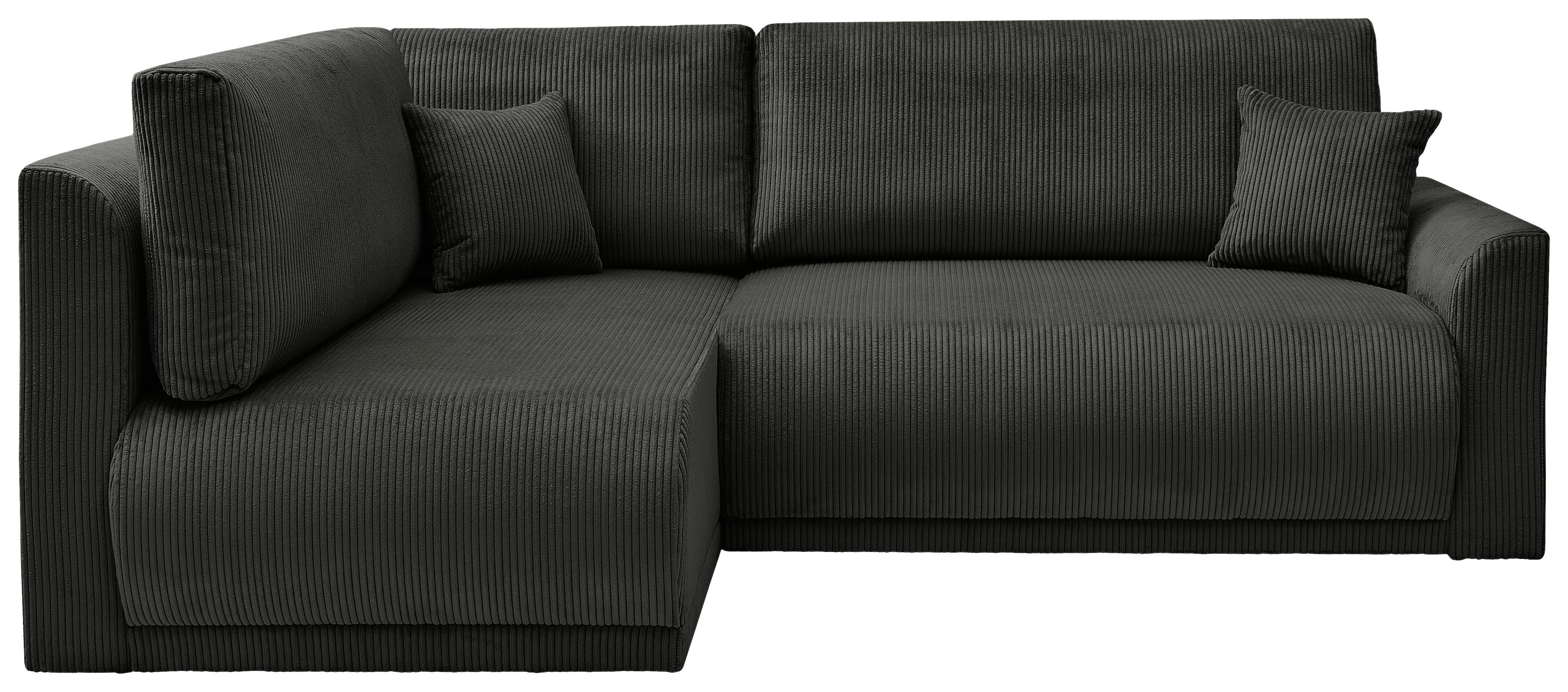 Coltar Kim - negru, Modern, lemn/textil (233/160cm) - Modern Living