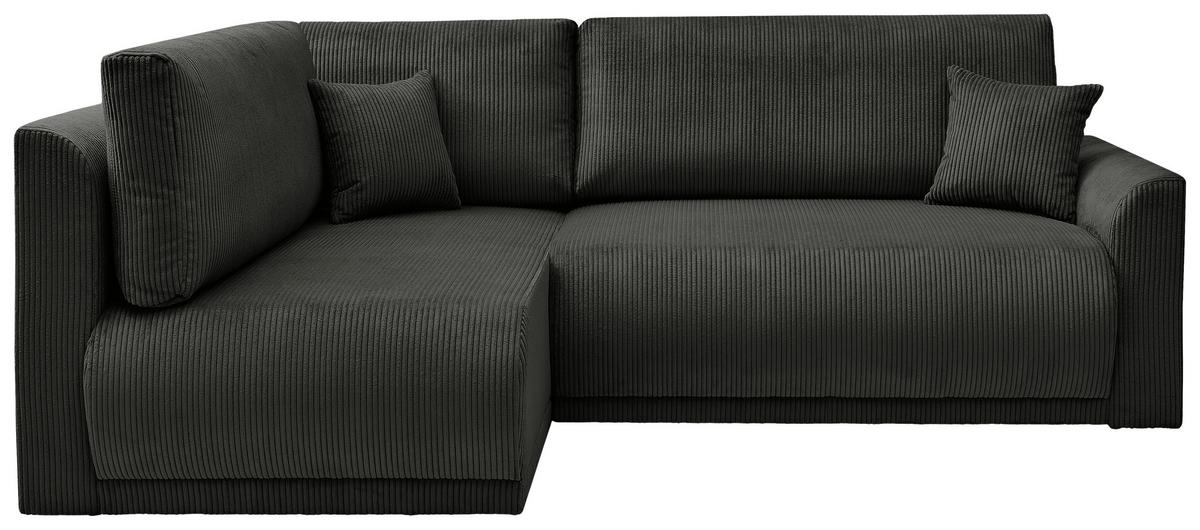 Kutna Garnitura Kim - crna, Moderno, drvo/tekstil (233/160cm) - Modern Living