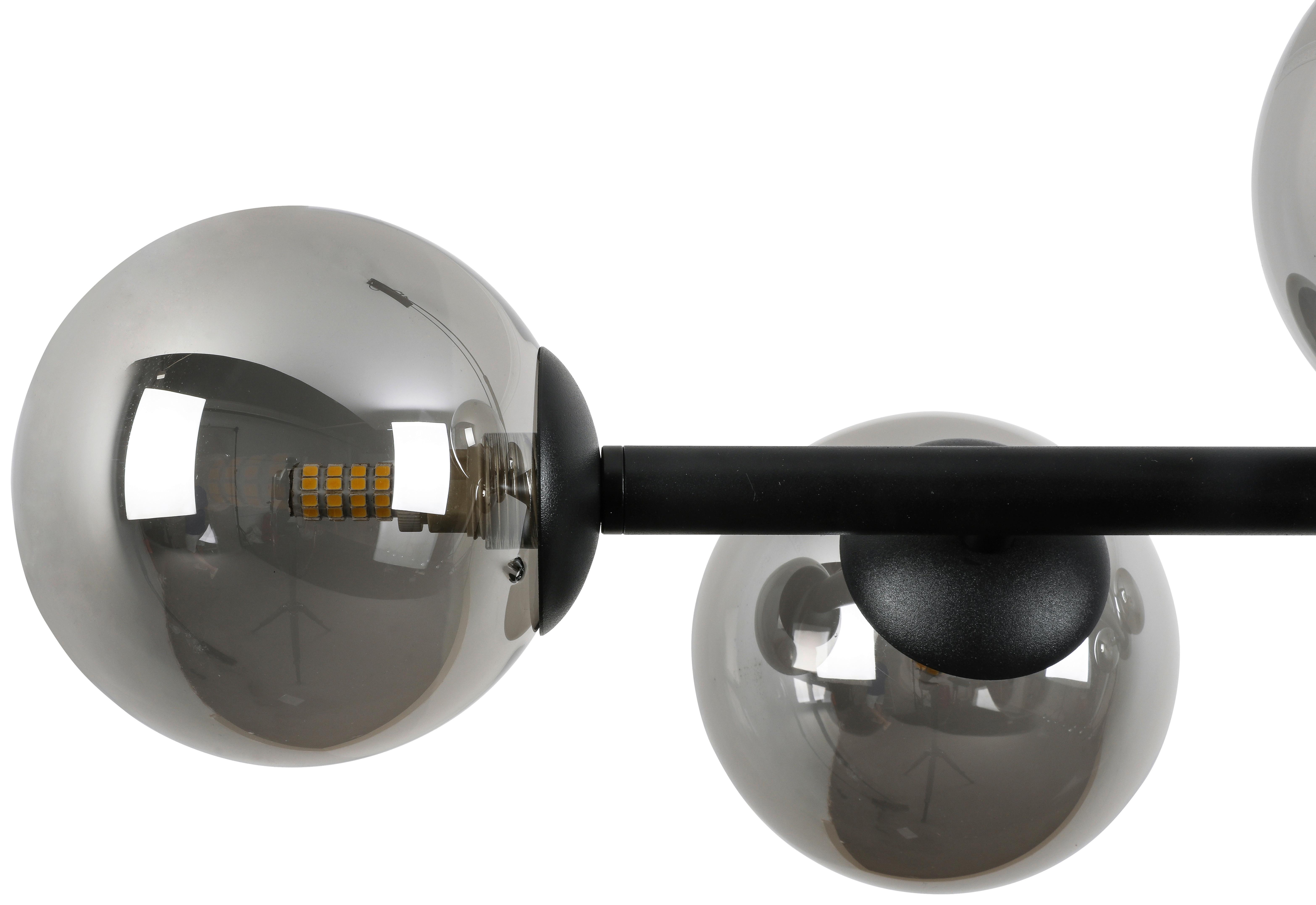 HÄNGLAMPA LISIB - kromfärg/svart, Modern, metall/glas (85cm) - Mömax