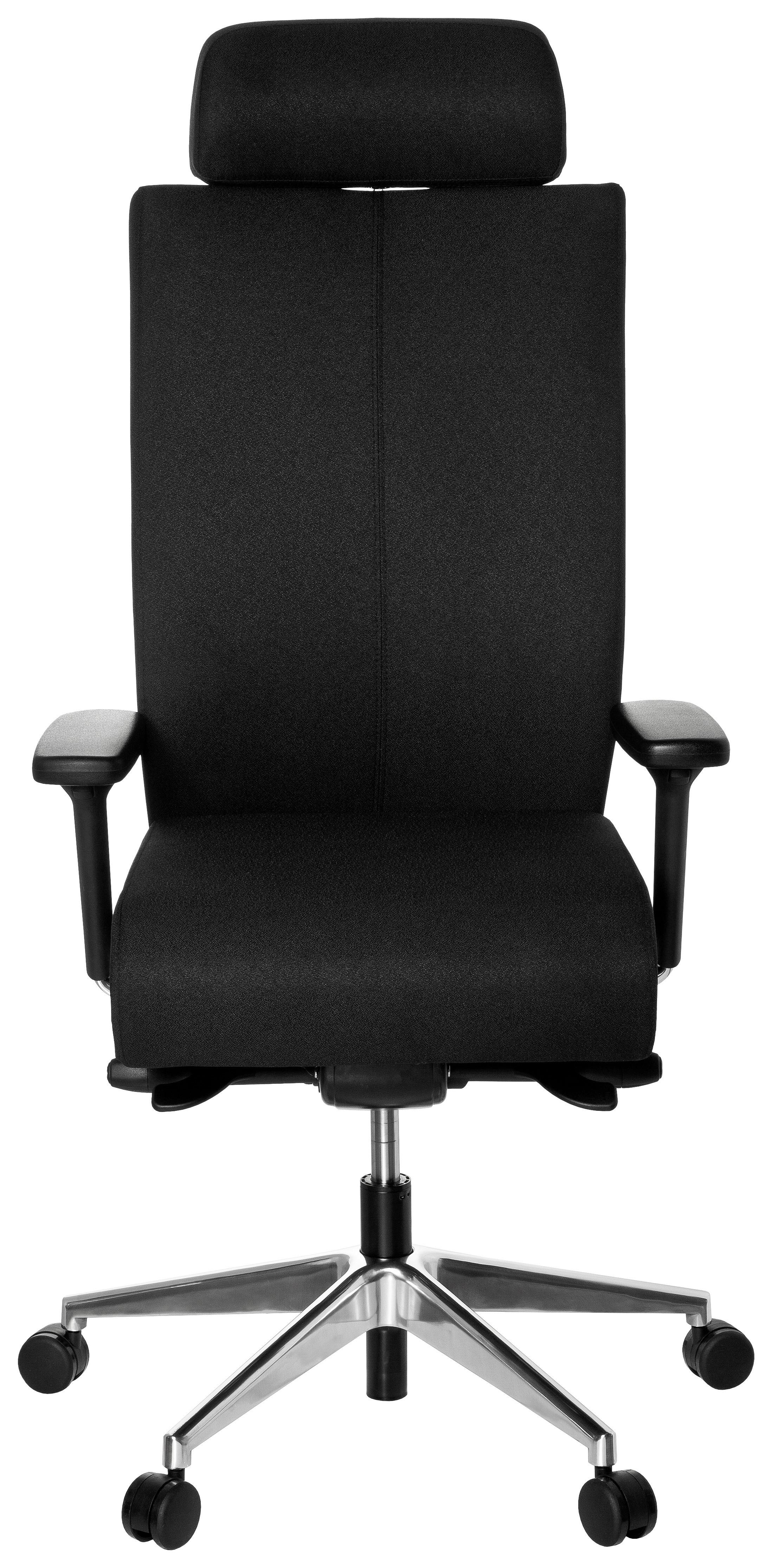 Pisarniški Stol Pro-tec Xxl, Črna - črna/barve aluminija, Moderno, kovina/umetna masa (59/138/49cm) - MID.YOU