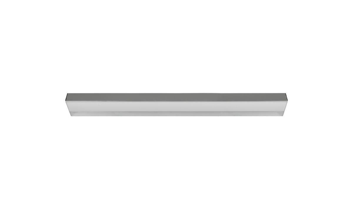 LED-Wandleuchte Rocco in Weiß/Aluminium max. 13 Watt - Chromfarben/Weiß, Basics, Kunststoff/Metall (3,6/90/8cm) - Trio Leuchten