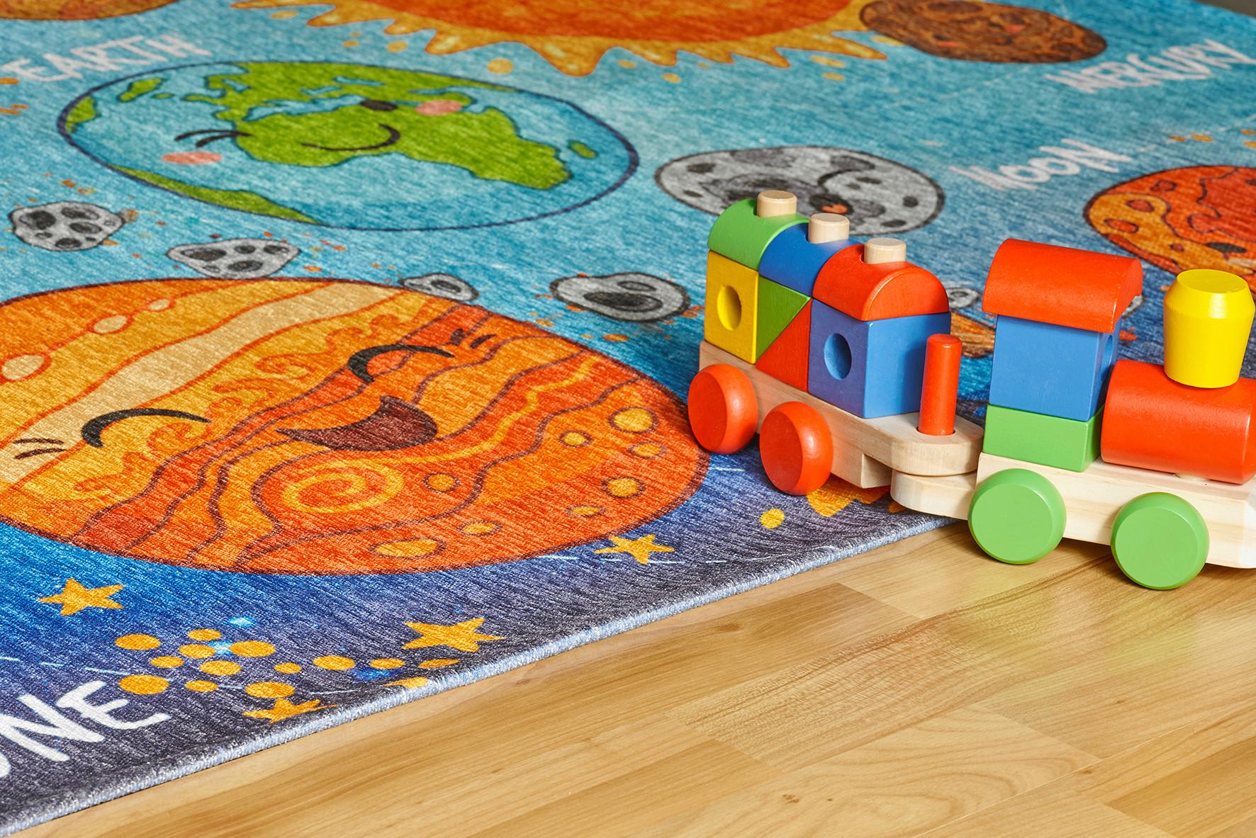 KINDERTEPPICH MY TORINO KIDS - Blau, Design, Textil (80/120cm) - Ben'n'jen