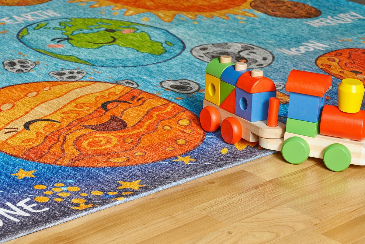 KINDERTEPPICH MY TORINO KIDS - Blau, Design, Textil (80/120cm) - Ben'n'jen