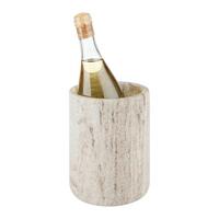 Weinkühler Shiny Silver Naturfarben Marmor - Naturfarben, MODERN, Stein (13/17cm) - Mömax