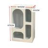 HYLLA SETTO -TREND- - vit, Romantik / Lanthus, trämaterial (45/75/31cm) - Premium Living