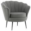 Sessel Calais ca. 83x76 cm Grau - Schwarz/Grau, Design, Textil/Metall (83/76/77cm) - Livetastic