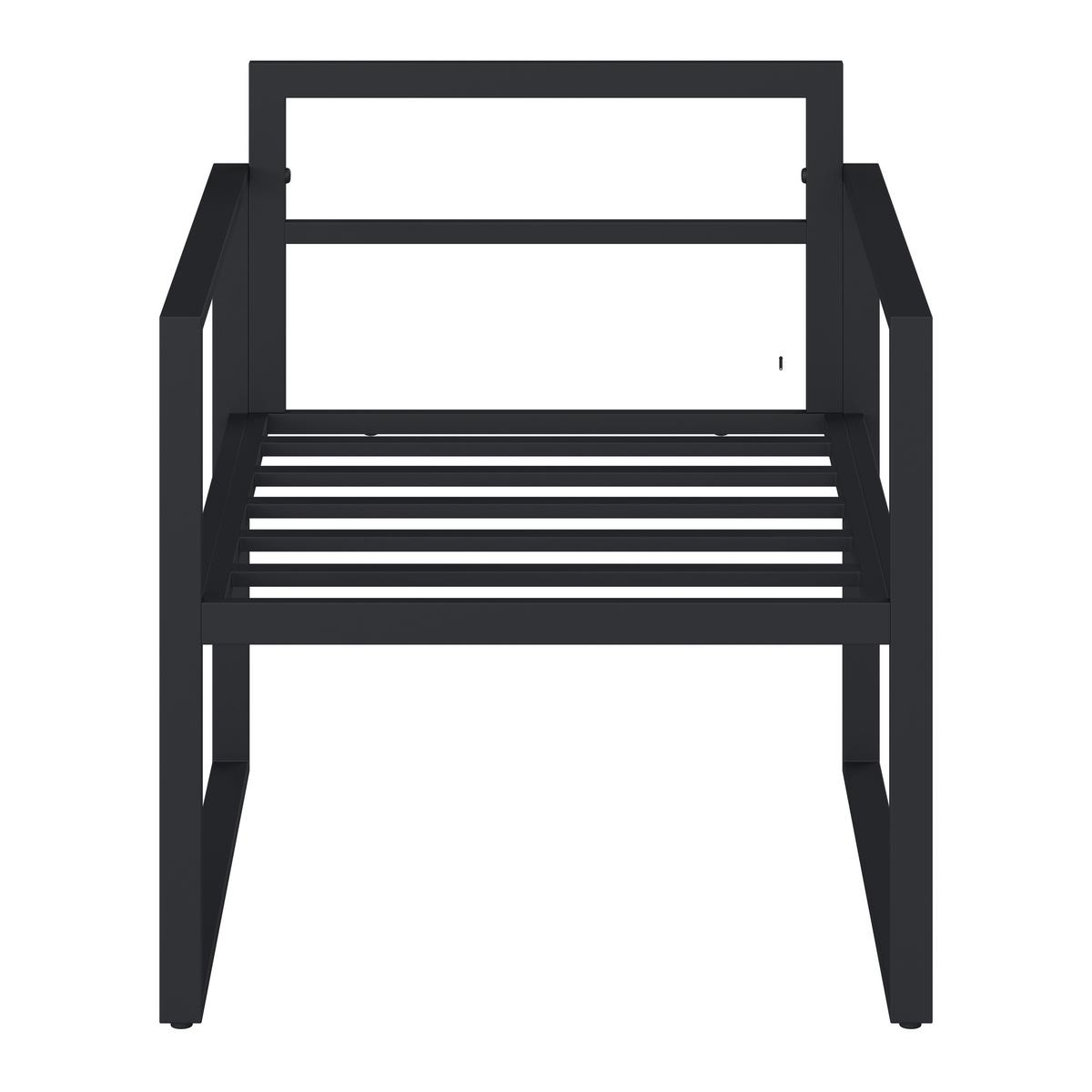 Lounge Garnitura Bologna, Antracit, 5-Delno - siva/antracit, Moderno, kovina/steklo - Beldano