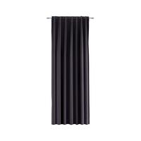Draperie opacă RICCARDO - negru, Modern, textil (140/245cm) - Premium Living