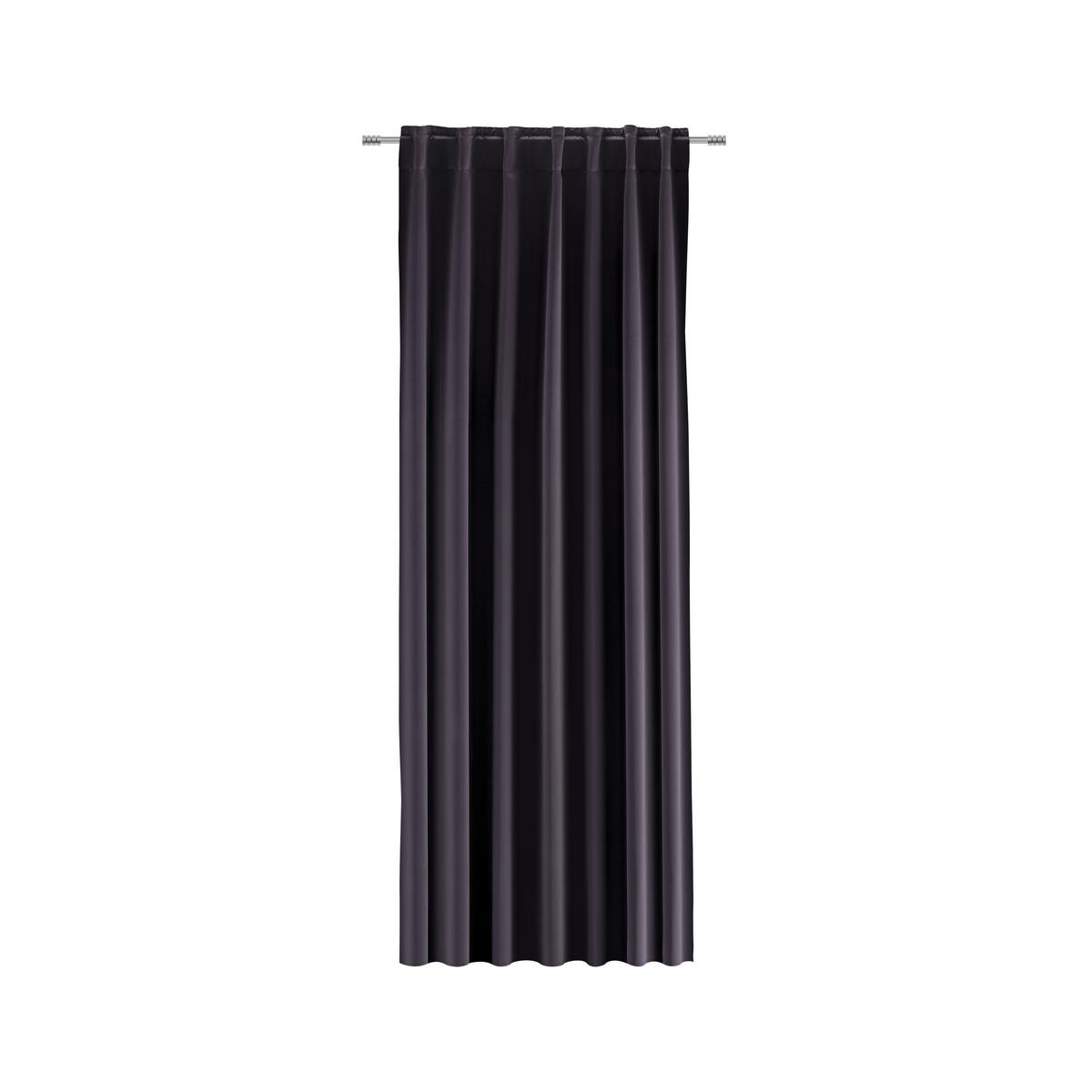 Draperie opacă RICCARDO - negru, Modern, textil (140/245cm) - Premium Living