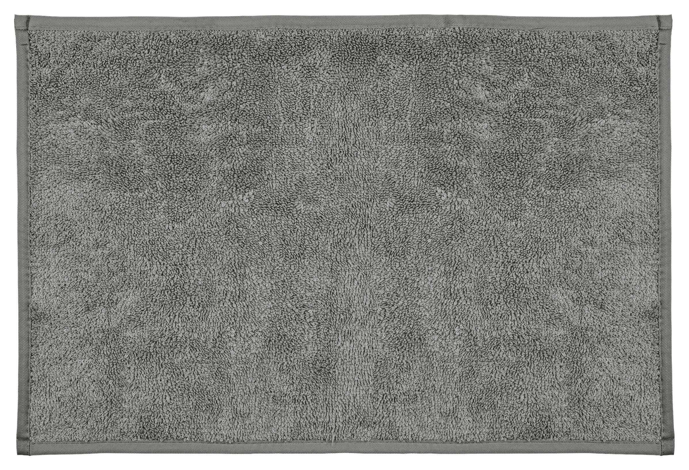 Badematte Phil in Grau ca. 40x60cm - Grau, KONVENTIONELL, Textil (40/60cm) - Based