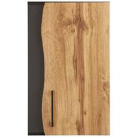 Oberschrank in Eichefarben/Grau - MODERN, Holzwerkstoff/Metall (40/65/20cm) - Premium Living