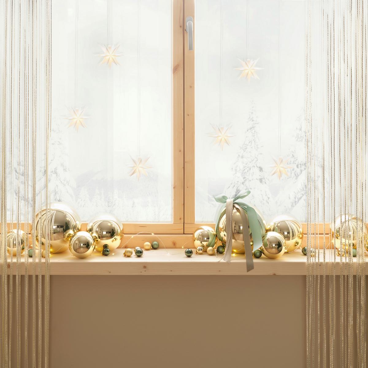 Christbaumkugel Big Goldfarben - Goldfarben, Kunststoff (10cm) - Mömax