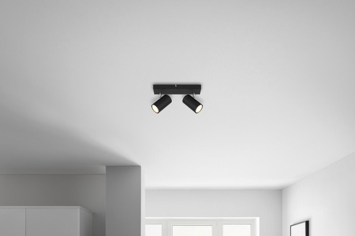 Spotlámpa Witmo - fekete, Modern, fém (26/6/12cm) - Best Price