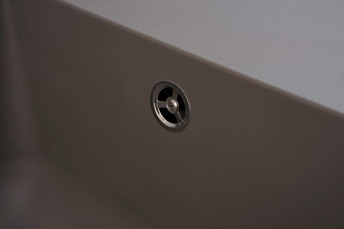 Einbauspüle Denver ca. 86x20x50 cm Grau - Grau, Trend, Glas/Kunststoff (86/20/50cm) - Respekta