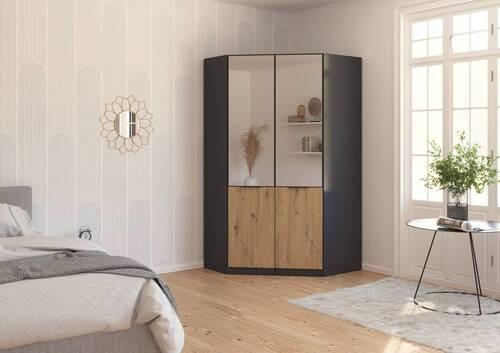 DULAP MAX-EXTRA - stejar Artisan/gri, Konventionell, material pe bază de lemn (117/210/104cm) - Modern Living