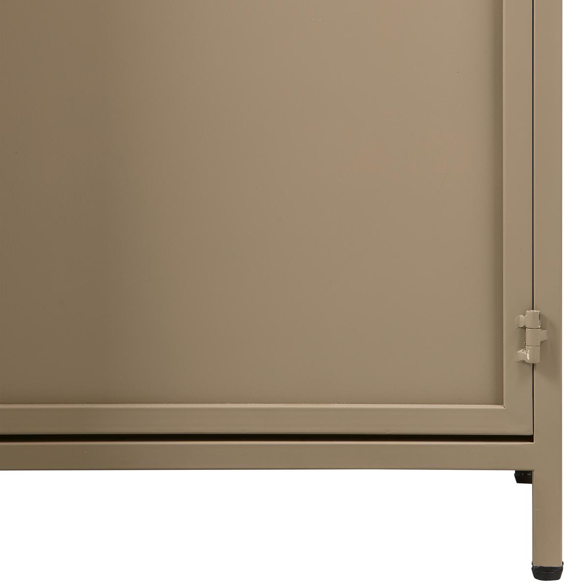 Vitrine Exhibit Khaki - Khaki, Design, Glas/Metall (99/170/44cm) - Livetastic