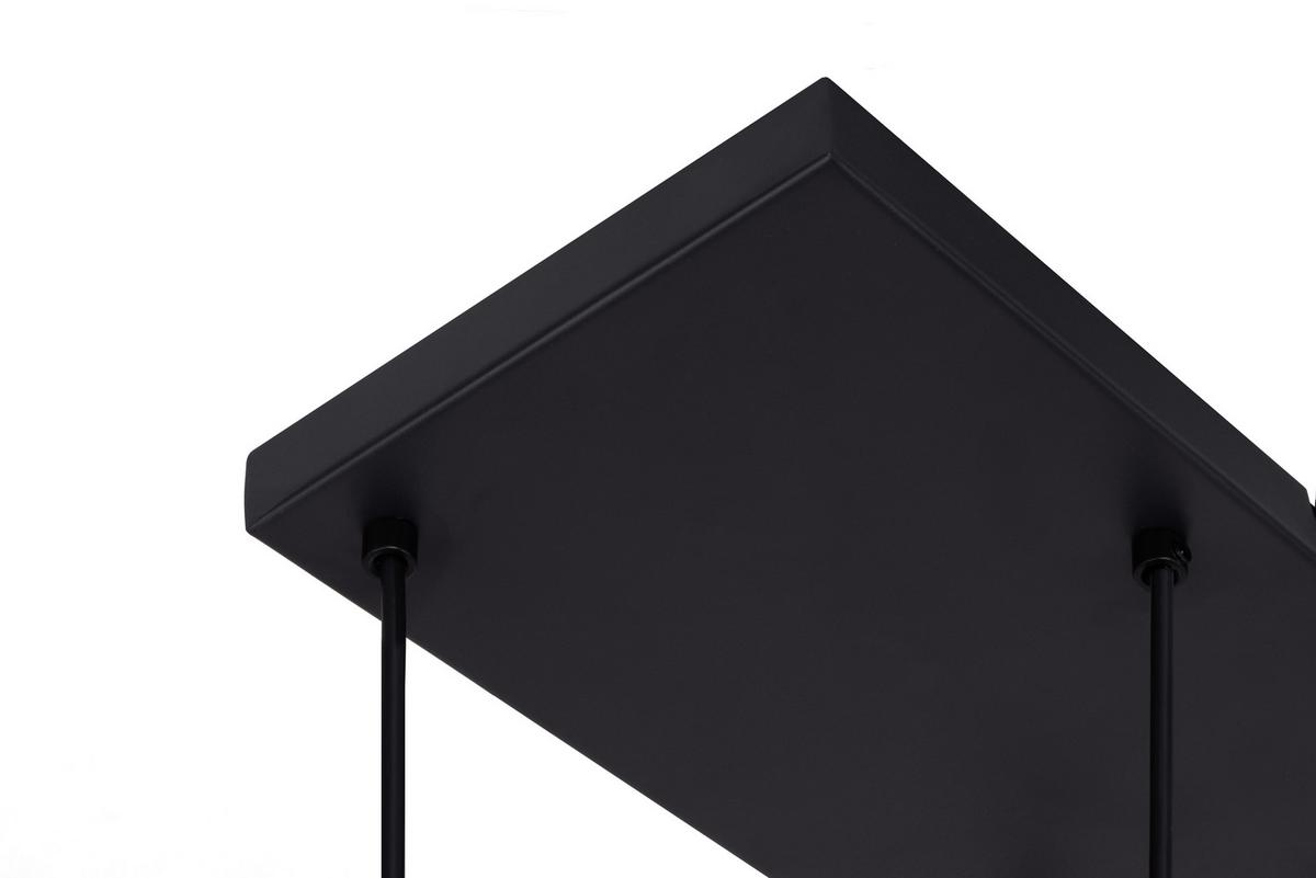 Hängeleuchte Scher Weiß/Goldfarben max. 25 Watt - Schwarz/Weiß, MODERN, Glas/Metall (95/39/120cm)