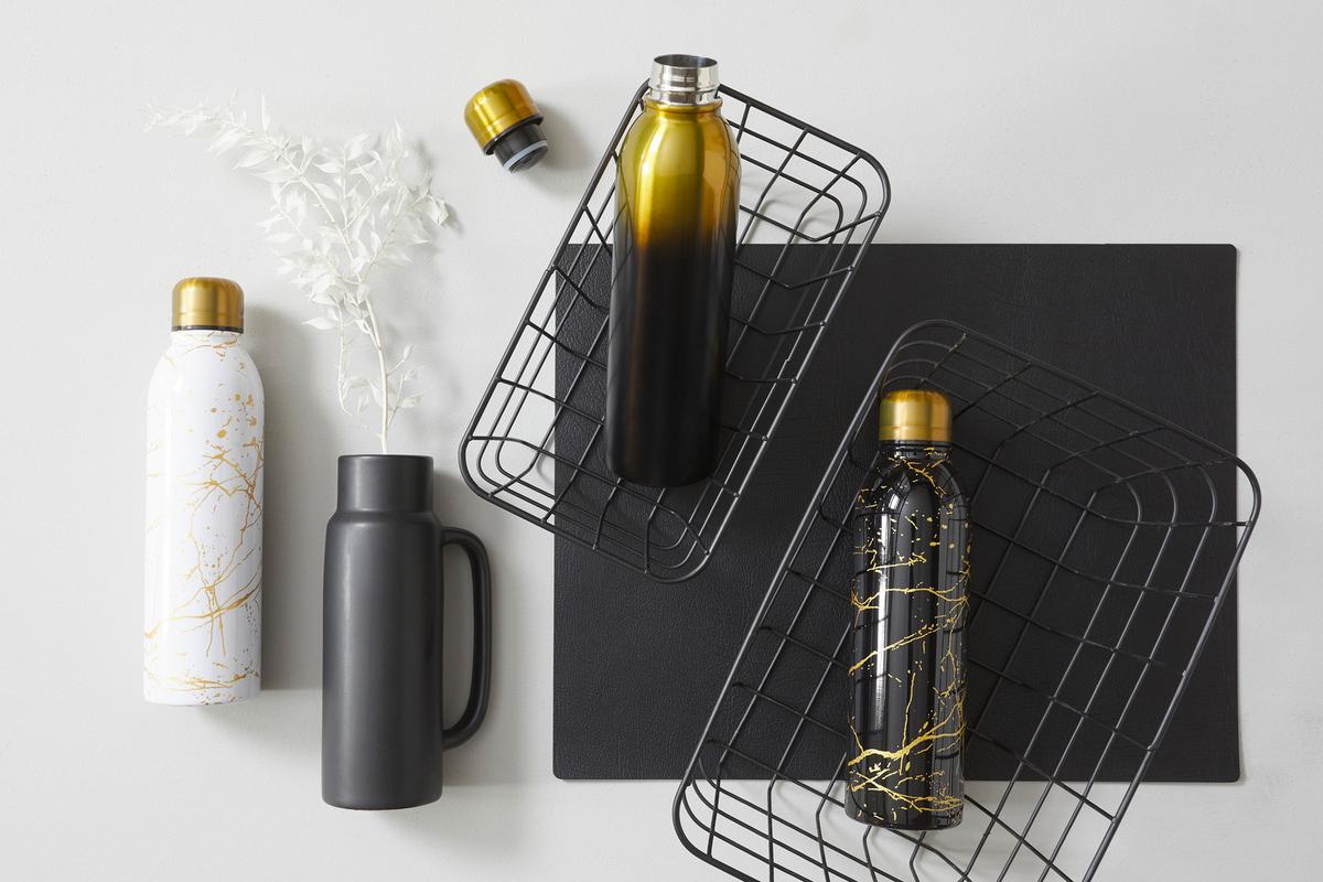 Tischset Jette aus Leder in Schwarz - Schwarz, Leder (33/42cm) - Premium Living