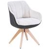 Armlehnstuhl Relax Dunkelgrau/Beige - Dunkelgrau/Beige, MODERN, Holz/Textil (60/84/61cm) - Mömax