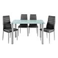 Jedilna Garnitura Wels - siva, Konvencionalno, kovina/steklo - Mömax modern living Jedilna Garnitura Wels - siva, Konvencionalno, kovina/steklo - Mömax modern living