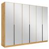 Ormar S Klasičnim Vratima Skyla - siva/hrast Artisan, Moderno, drvni materijal/metal (271/210/54cm) - Modern Living