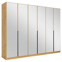 Ormar S Klasičnim Vratima Skyla - siva/hrast Artisan, Moderno, drvni materijal/metal (271/210/54cm) - Modern Living
