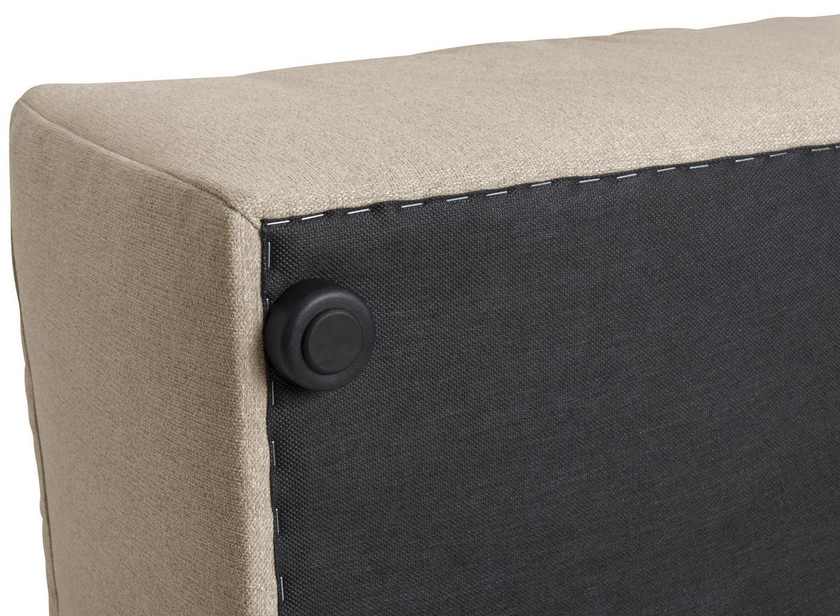 WOHNLANDSCHAFT LENA - Creme, Design, Kunststoff/Textil (250/350/235cm) - Max Winzer