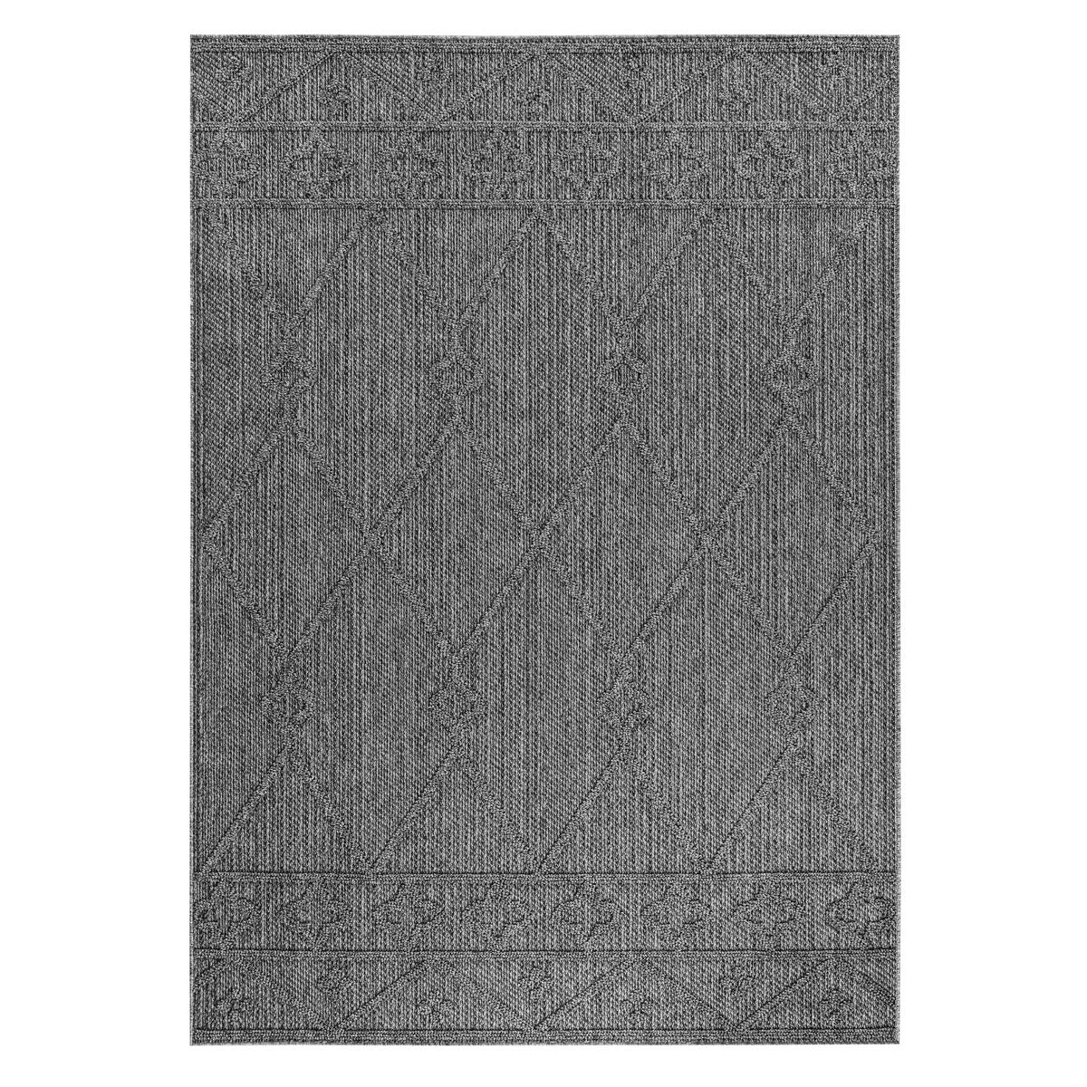 Outdoorteppich Patara Grau ca. 140x200cm - Grau, Design, Textil (140/200cm) - Novel