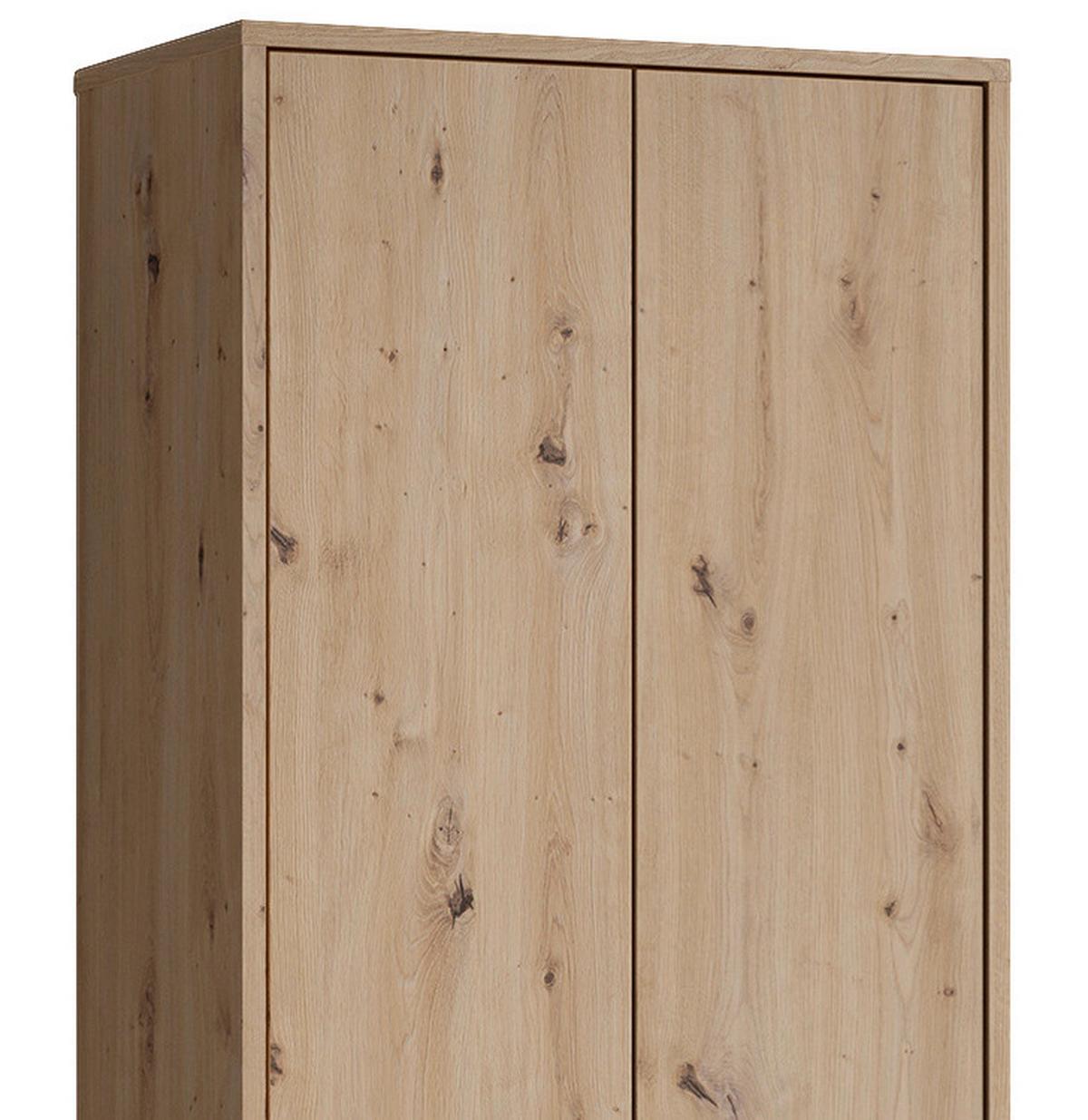 Hochschrank Wellness B: 54 cm Artisan Eiche Dekor - Anthrazit/Schwarz, MODERN, Holzwerkstoff/Kunststoff (54/193/31cm) - MID.YOU