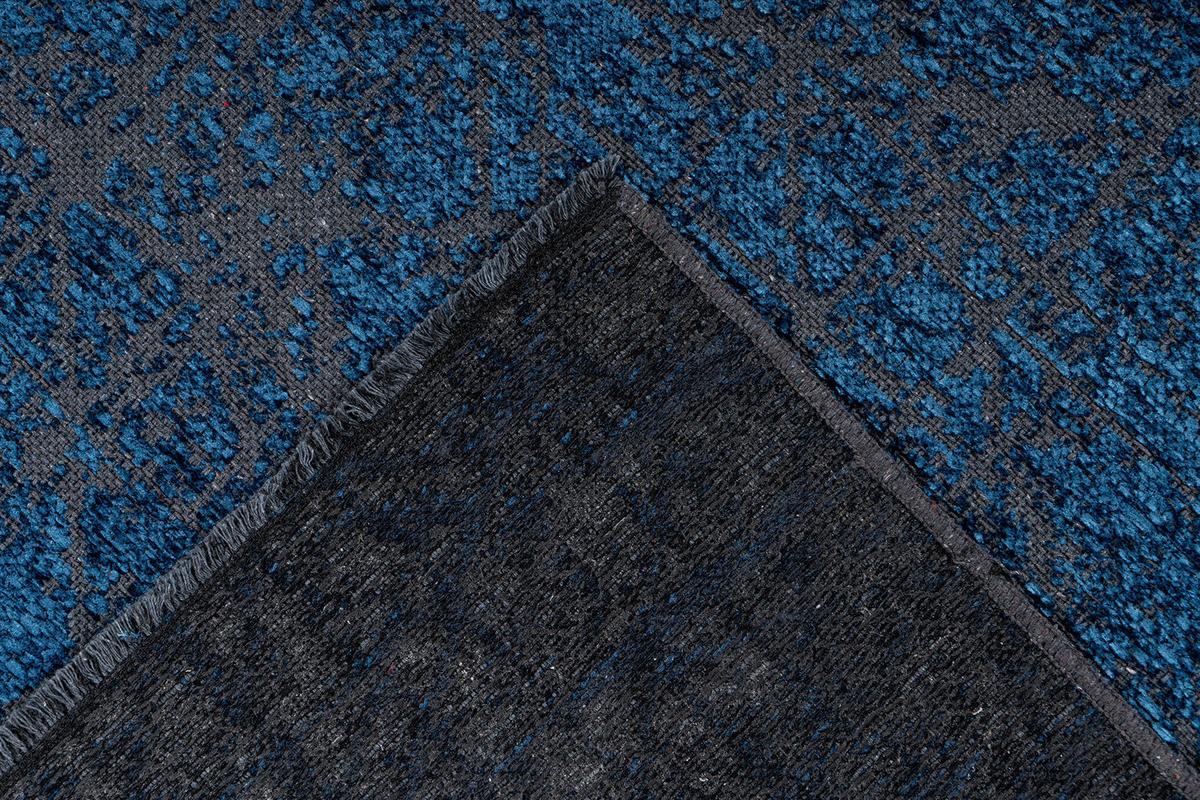 Flachwebeteppich Kalevi 200 - Blau, Konventionell, Textil (80/150cm) - Kayoom