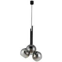 Függőlámpa Kian - fekete, Modern, műanyag/Üveg (40/120cm) - Visiona