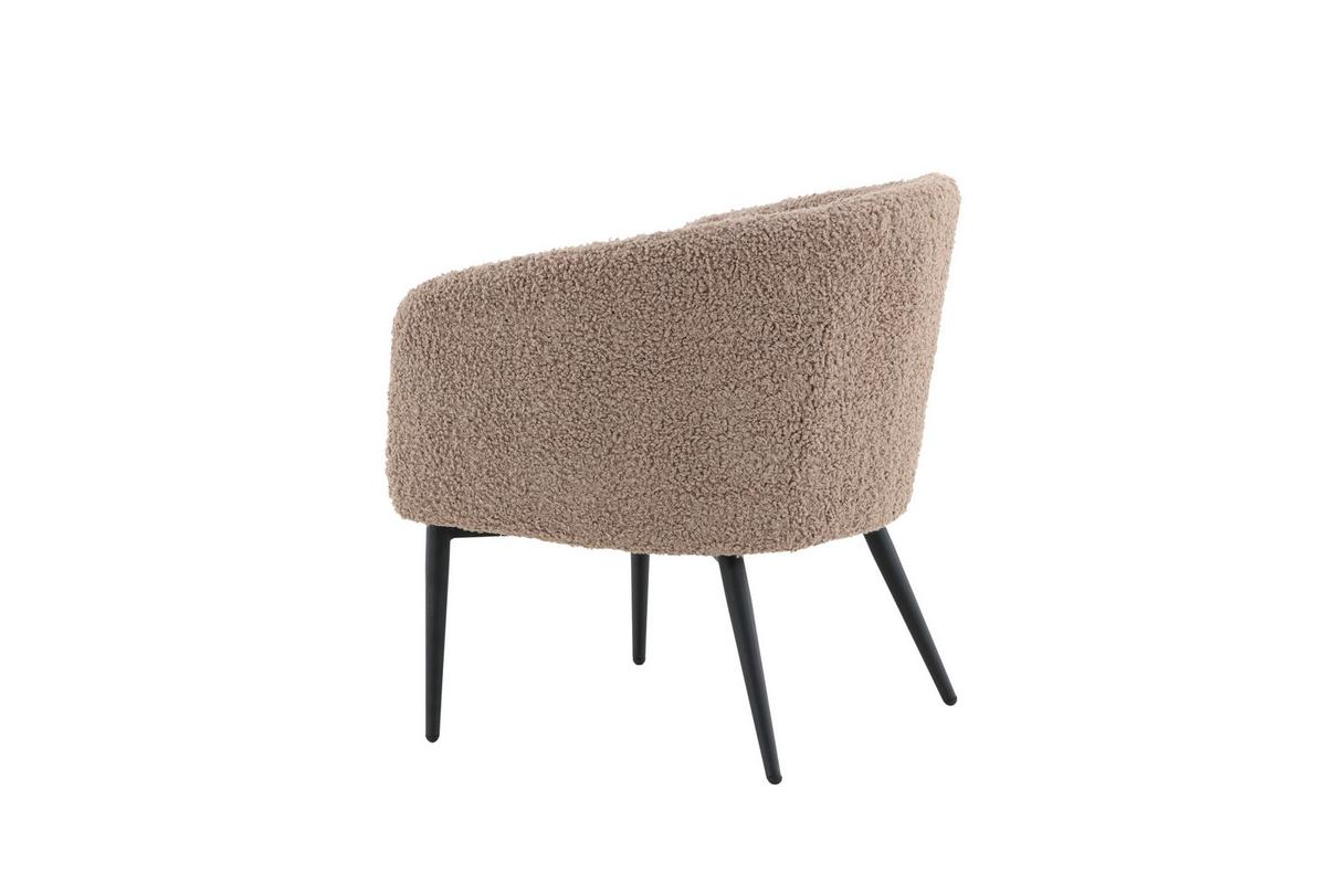 SESSEL FLUFFY - Design, Textil/Metall (83/70/64cm) - Livetastic