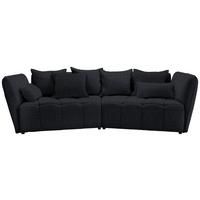 Boxspringsofa Sofi Dunkelgrau ca. 294x93x152cm - Dunkelgrau/Schwarz, MODERN, Textil (294/93/152cm) - Premium Living