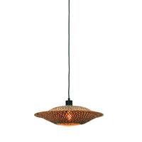 Hängeleuchte Bali in Schwarz/Braun max. 40 Watt - Hellbraun/Schwarz, Design, Naturmaterialien (44/12cm) - Good & Mojo