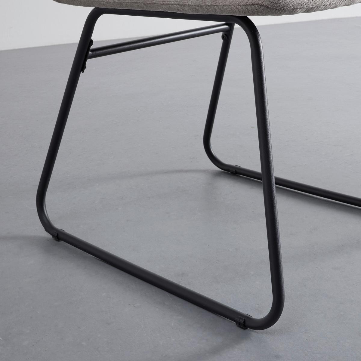 ZESTAW KRZESEŁ LEO - czarny/taupe, Modern, metal/tkanina (49/99/68cm) - Bessagi Home