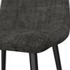 STOL MINO - grå/svart, Modern, metall/trä (46/88/54cm) - Bessagi Home